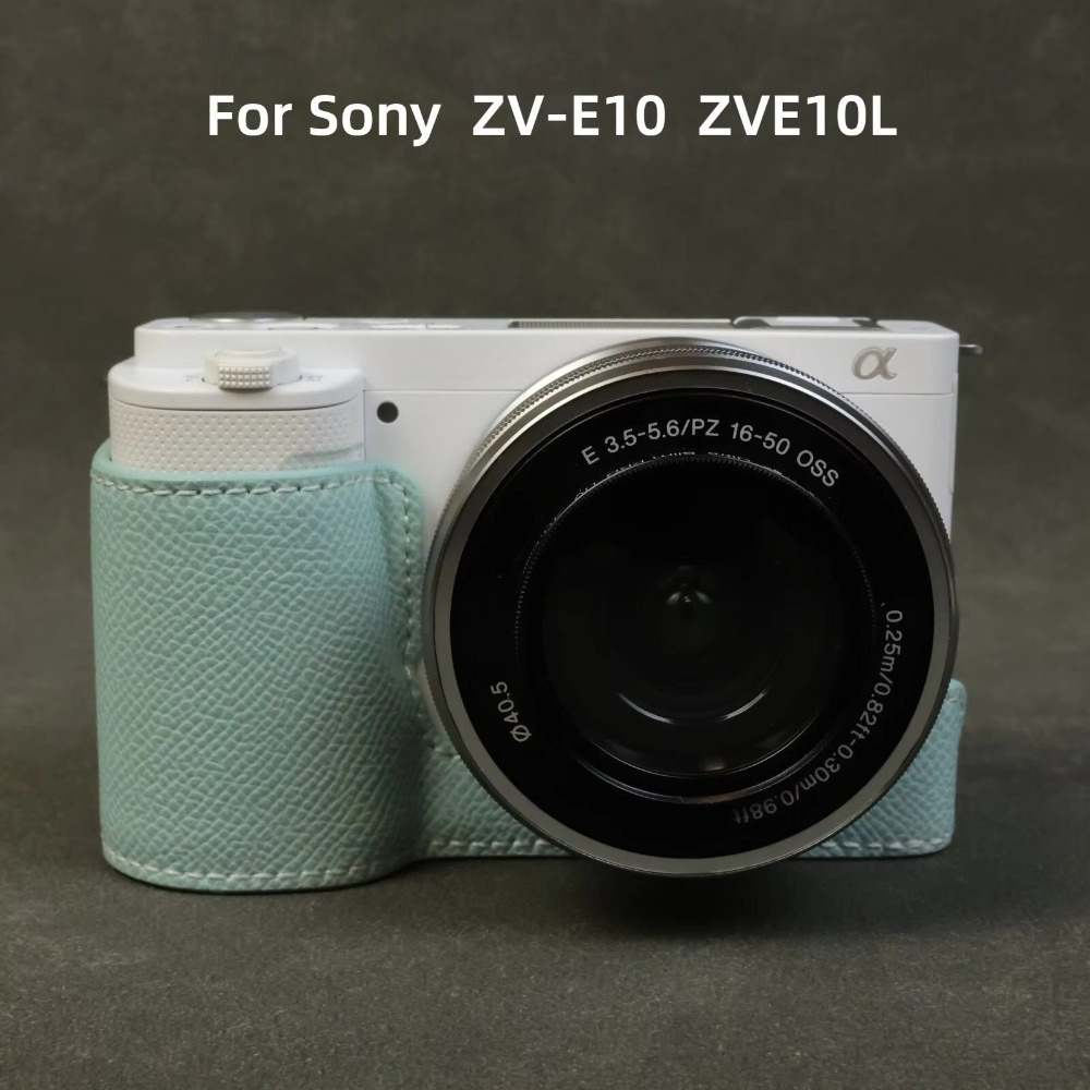 Sony Camera Zv-E10 - Leder-Schutzhülle für Sony ZV-E10 VLOG-Kamera, stoßfest,